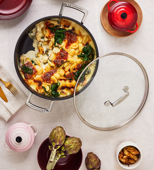 Baked Artichoke and Spinach Gnocchi